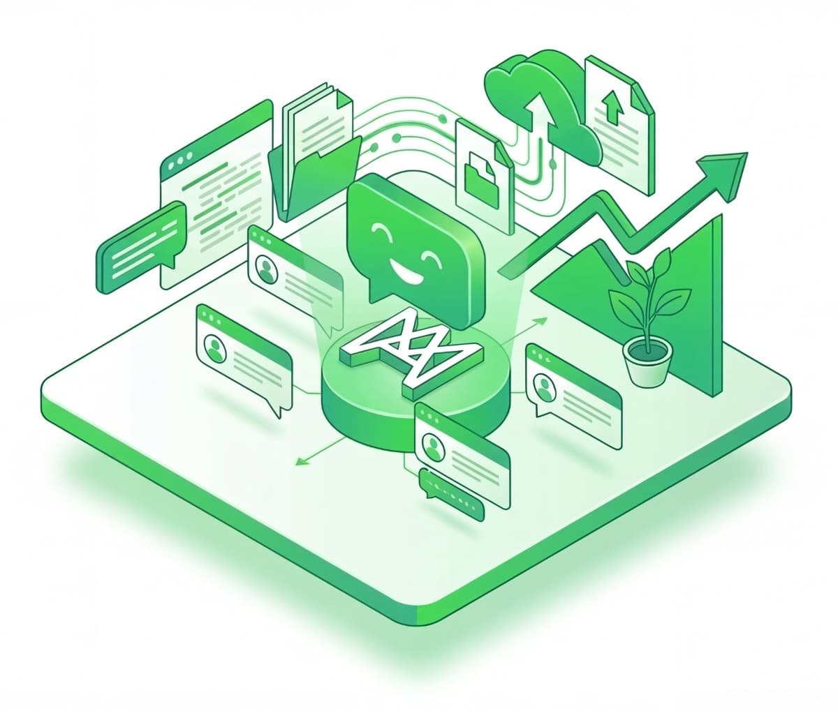 AI Assistant Illustration